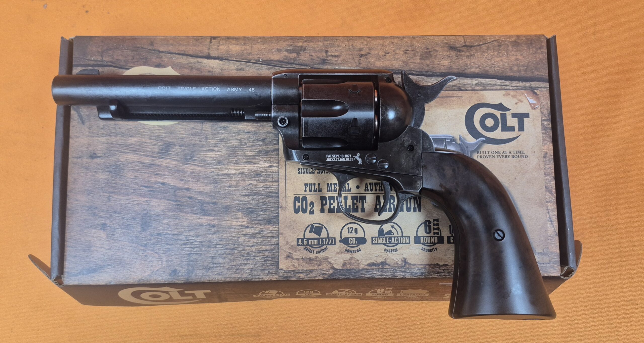Colt Single Action Army Antique .177 Pellet Co2 Air Pistol - Image 3