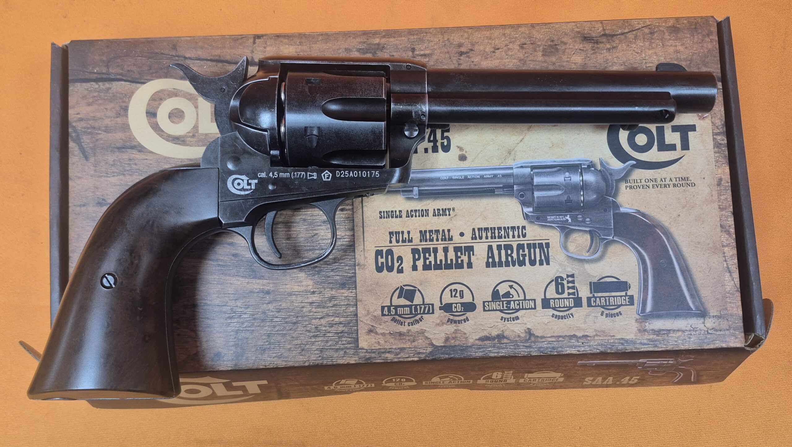 Colt Single Action Army Antique .177 Pellet Co2 Air Pistol - Image 2