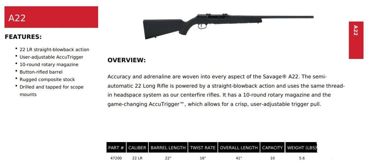 Savage Arms A22 .22LR Semi Auto - Image 4