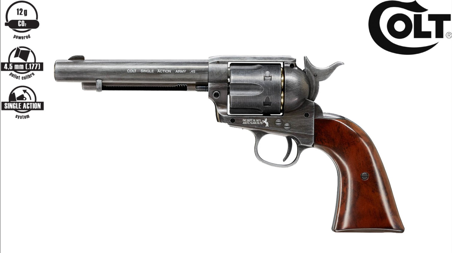 Colt Single Action Army Antique .177 Pellet Co2 Air Pistol