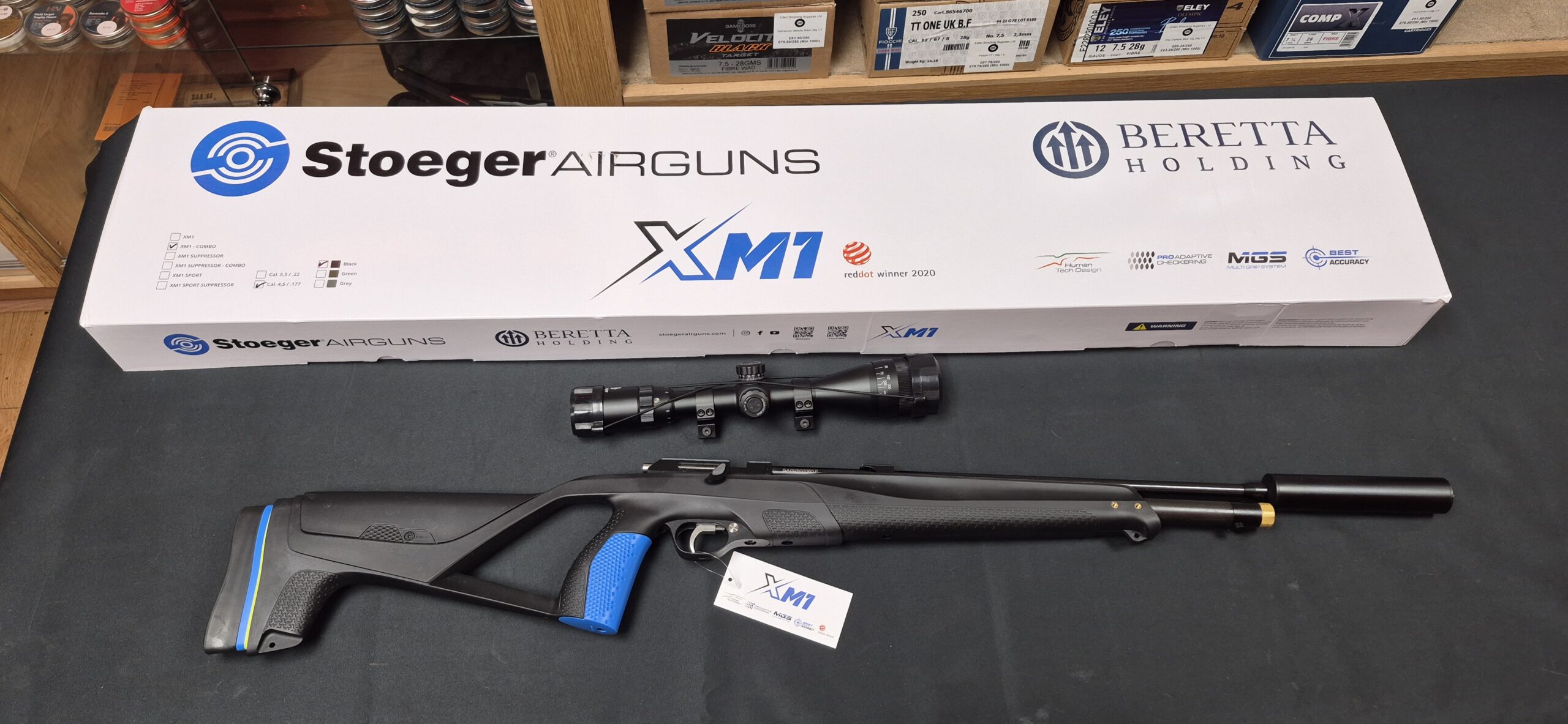 Stoeger XM1 Airgun with Scope and Moderator (.177 and .22 in stock)