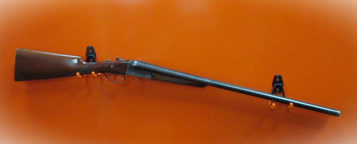 Alternative view of EIBAR 12 GAUGE SIDE BY SIDE SHOTGUN.