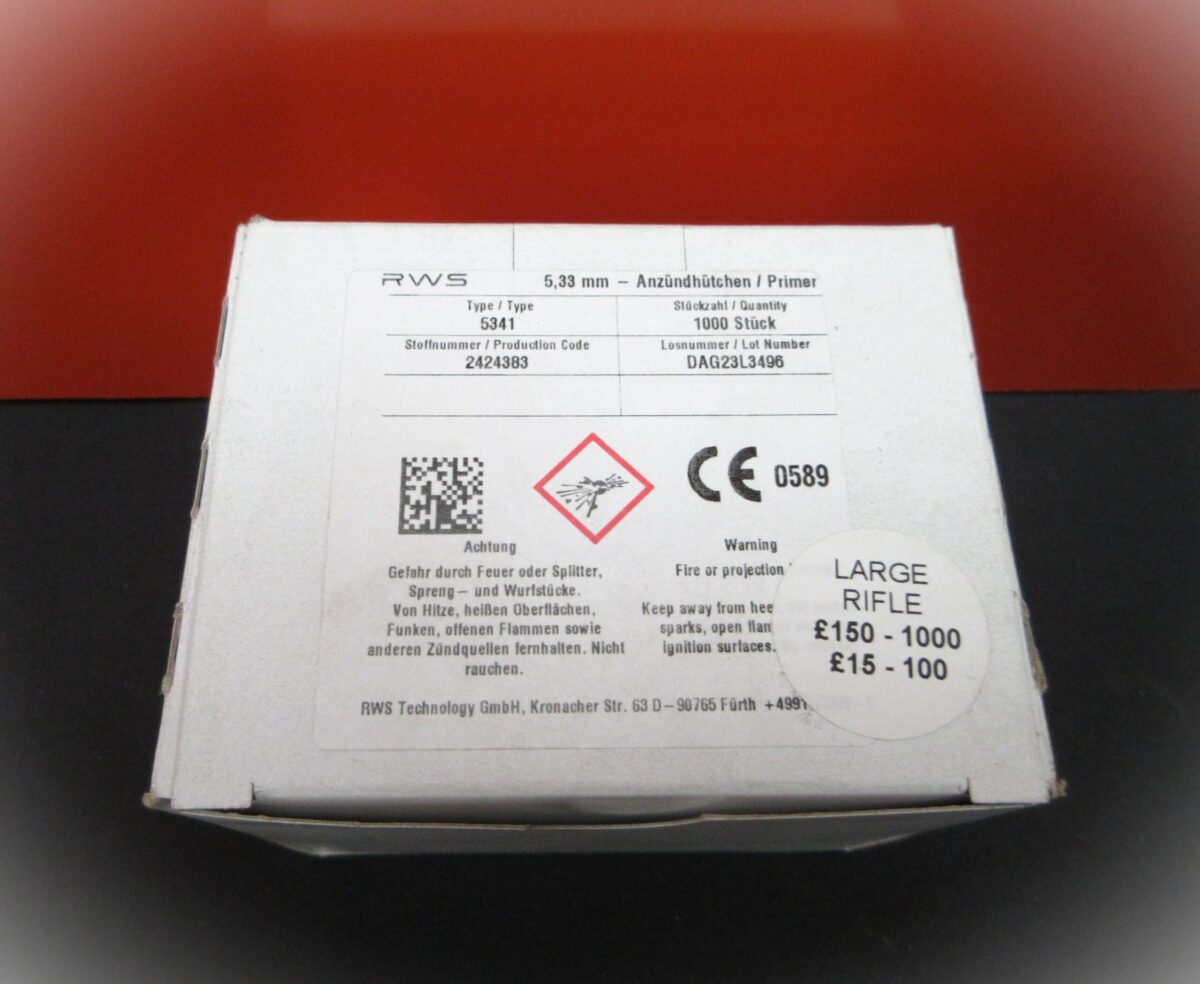 RWS LARGE RIFLE PRIMERS