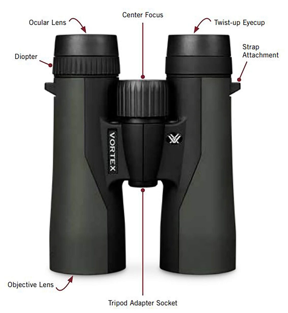 Alternative view of VORTEX CROSSFIRE HD 10X42 BINOCULAR