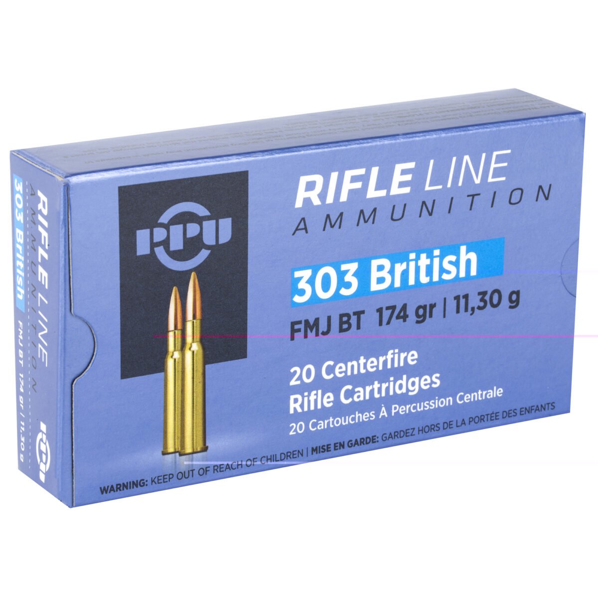 PPU 303 BRITISH 174GR FMJ BT