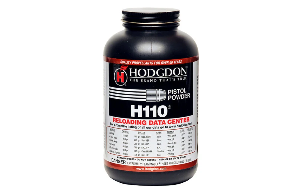 Hodgdon H110 Pistol Powder.